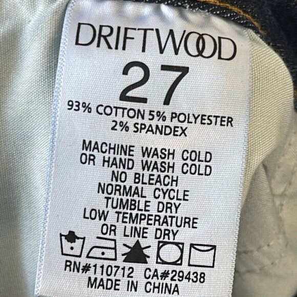 DRIFTWOOD Medium Wash Denim Colette Pretty in Fringe Cropped Jeans, 27 - Picture 8 of 11